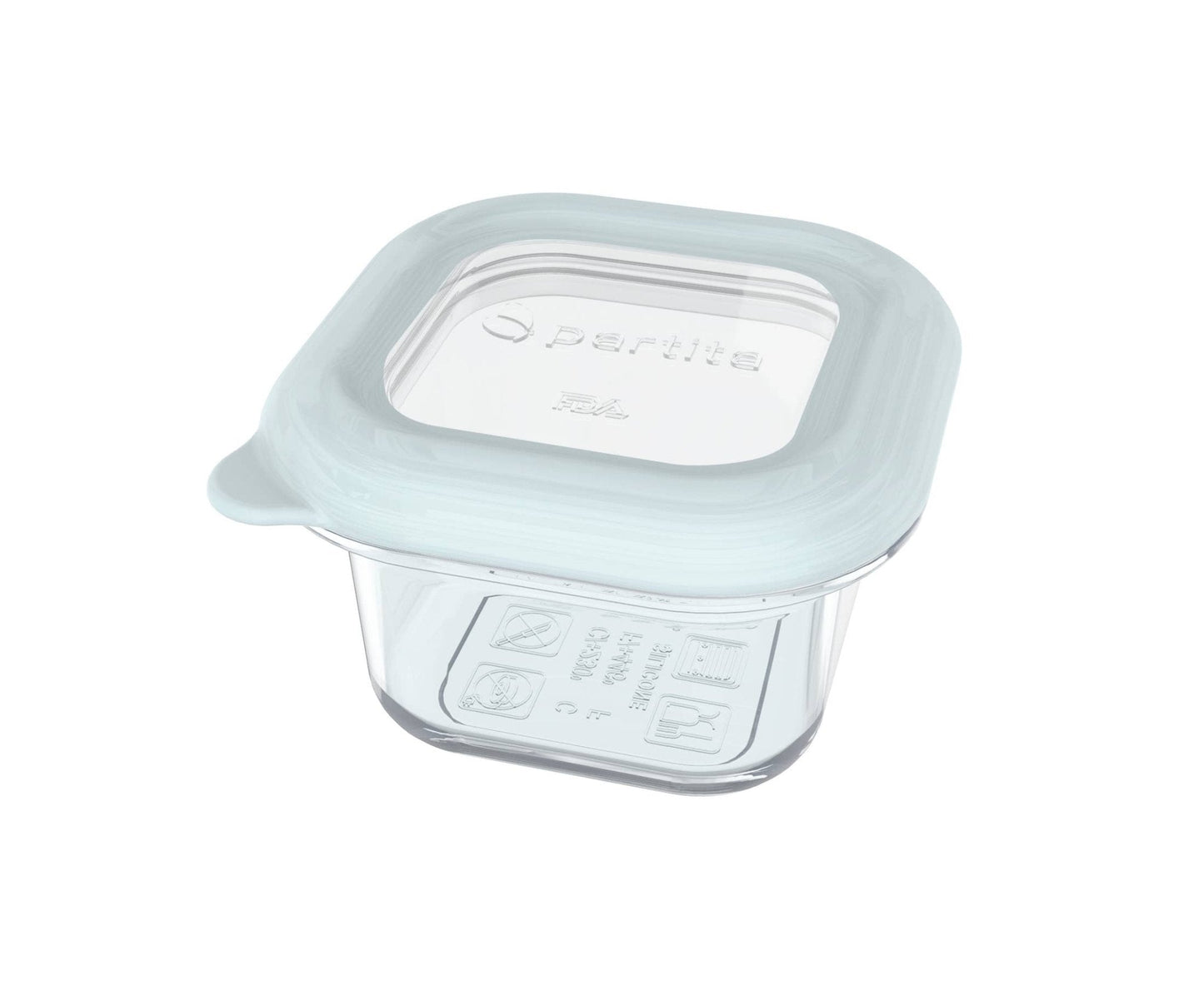 2 - pk 180 ml småbokser i silikon - Clear - Lev Logisk