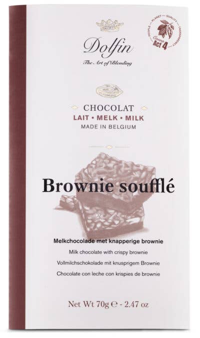 70g tablet - 37% puffed brownies milk - Lev Logisk