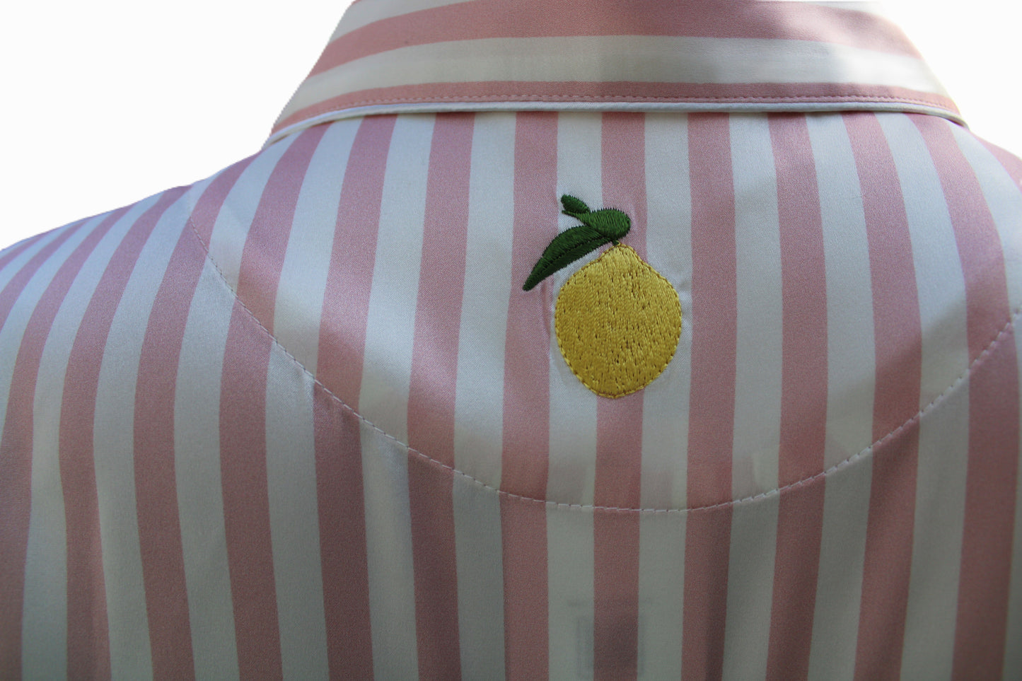 Rosa Stripete Pysjamas Silke