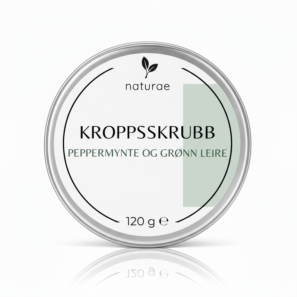 Kroppsskrubb - Peppermynte og grønn leire