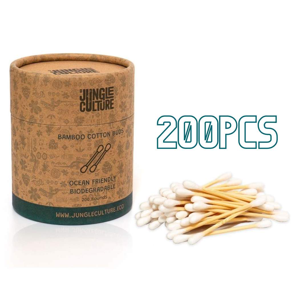 Bambus qtips 200 stk - Lev Logisk