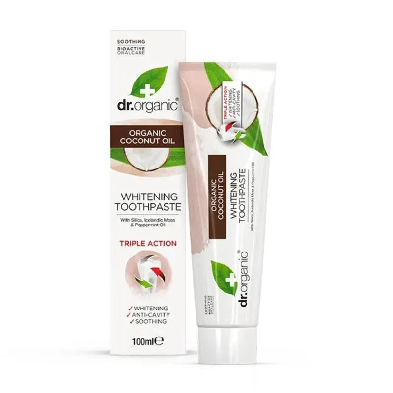 Dr. Organic coconut oil toothpaste 100 ml - Lev Logisk