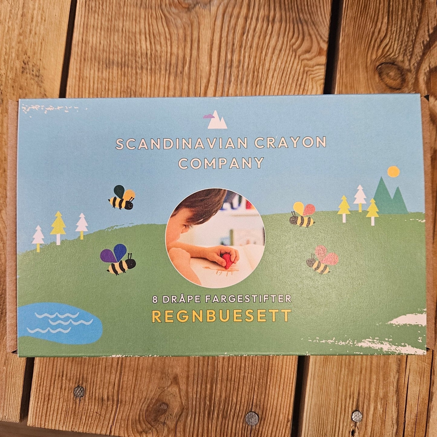 Dråpe fargestifter av bivoks - 8 pk - fra Lev Logisk
