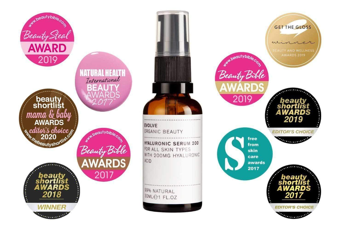Evolve hyaluronic serum 200 - 30 ml - Lev Logisk