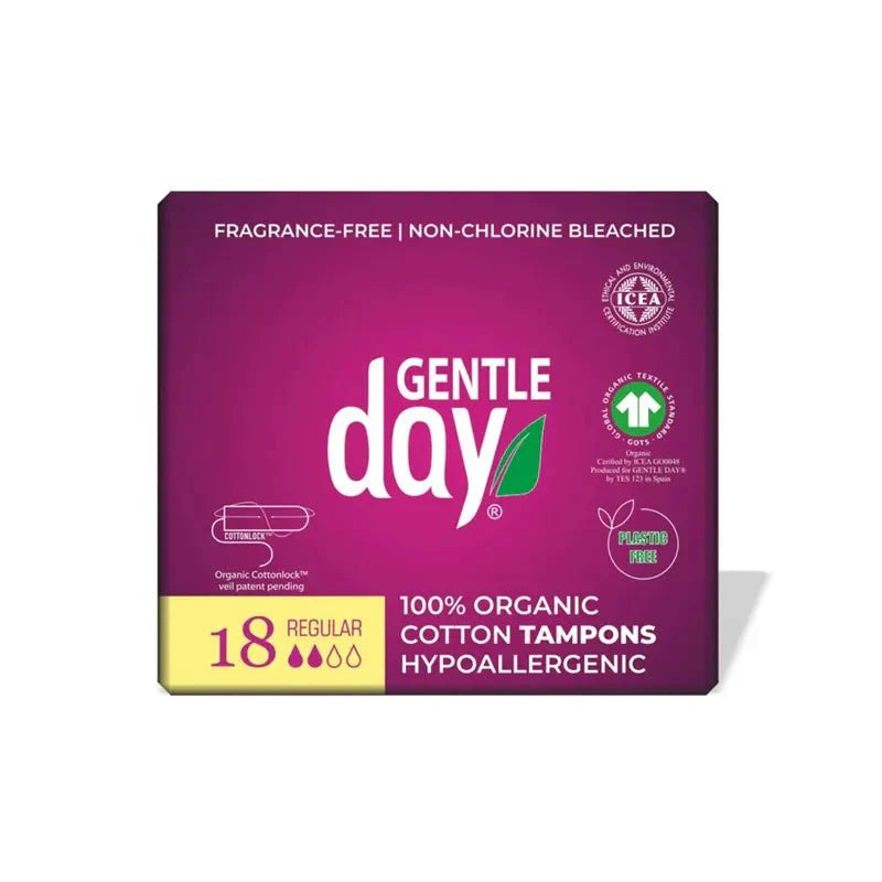 Gentle Day Tamponger Regular 18 stk fra Lev Logisk