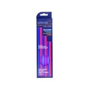 GoSili gjenbrukbare sugerør i silikon 6 - pk rosa/blå - Lev Logisk