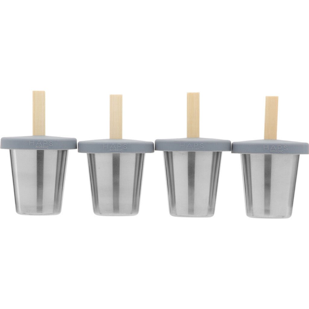 Haps MINI ispinneformer i rustfritt stål 4 - pk - velg farge - Lev Logisk