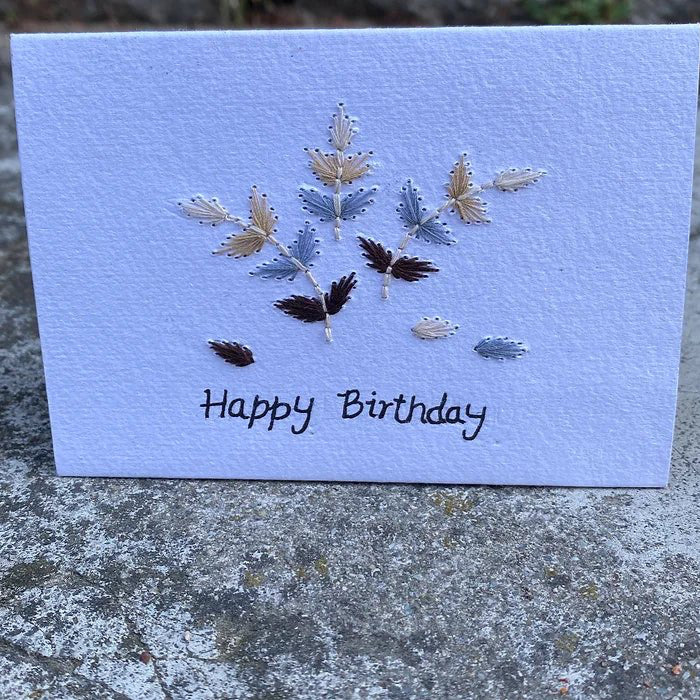 Hillcraft lite kort "Happy birthday blomster" - Lev Logisk