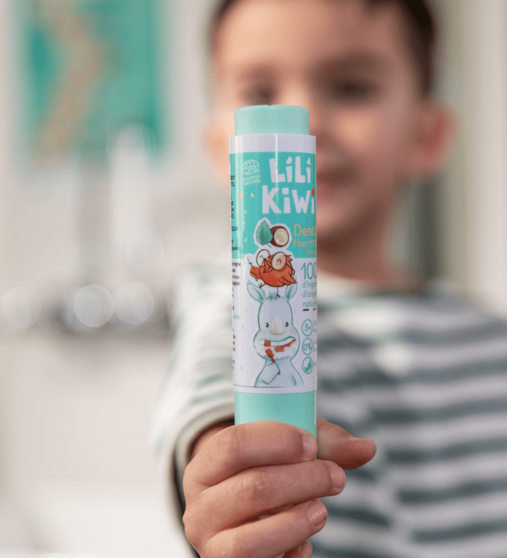 LiliKiwi naturlig tannkrem til barn (3 - 12 år) - Bringebær & Litchi - Lev Logisk