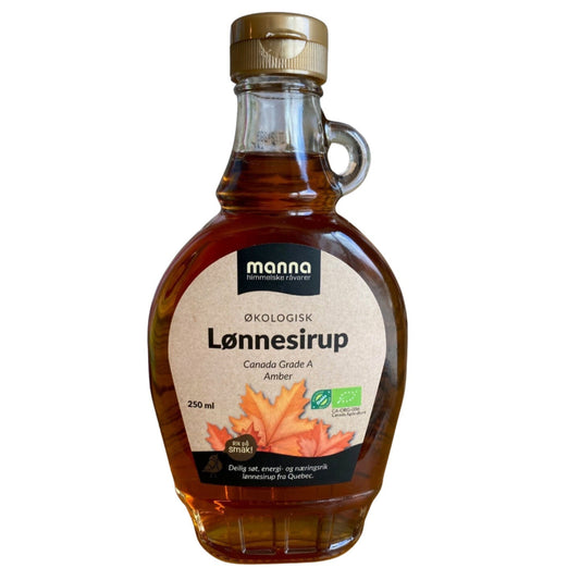 Manna økologisk lønnesirup 250 ml - Lev Logisk