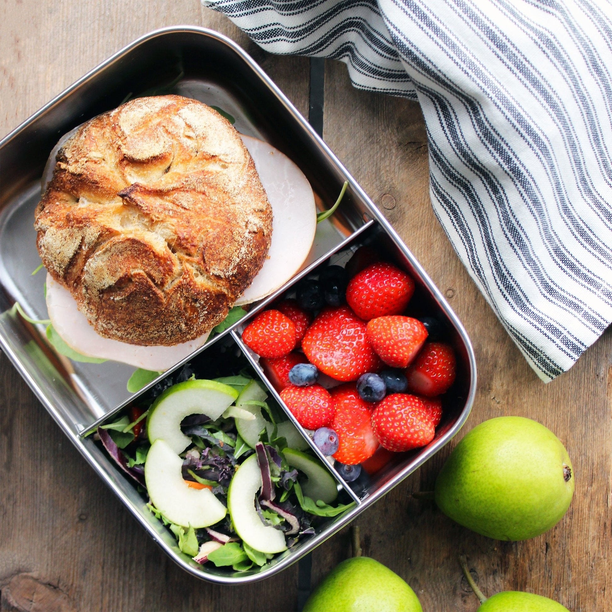 NY! YummiiYummii matboks med 3 rom- medium PLUSS- - Lev Logisk