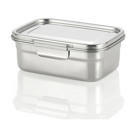 Minimal matboks i rustfritt stål 1560 ml - Lev Logisk