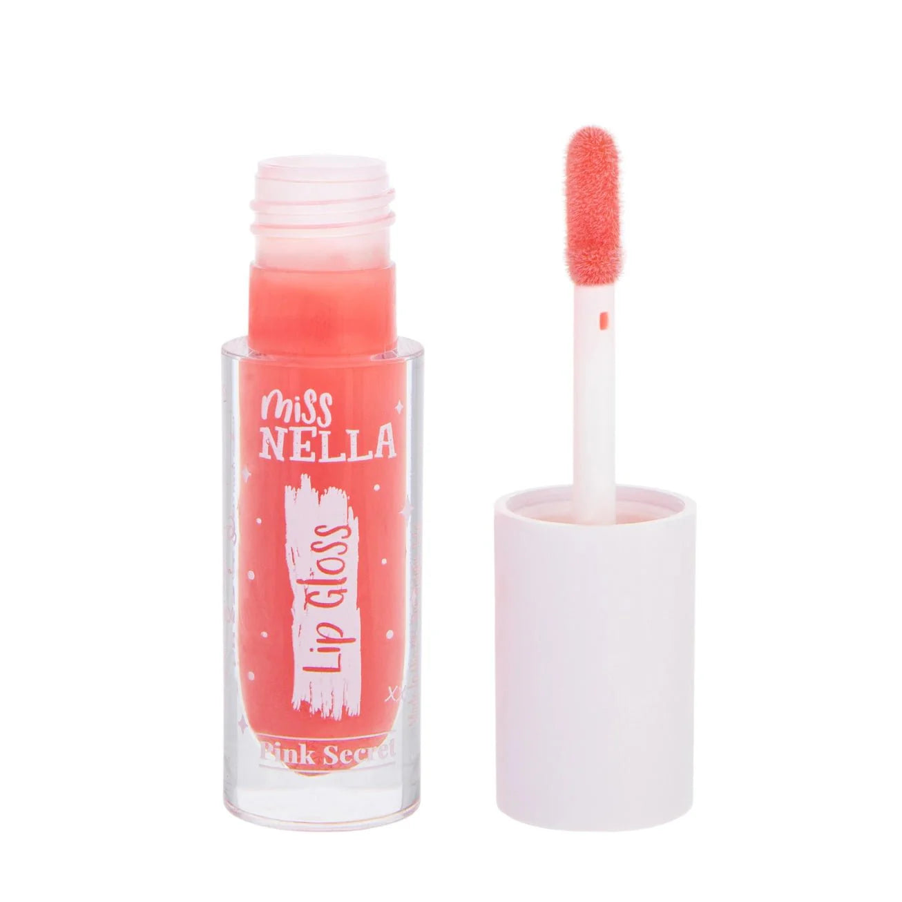 Miss Nella duo lipgloss+neglelakk (Sugar hugs/pink secret) fra Lev Logisk