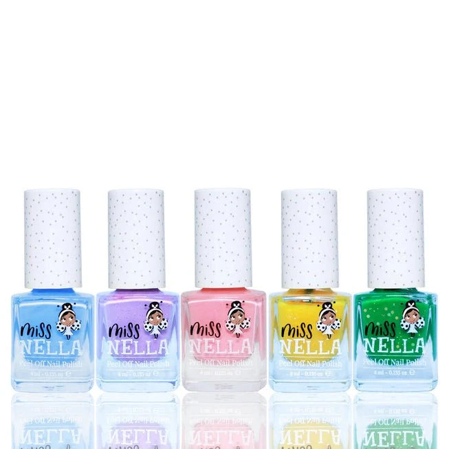 Miss Nella neglelakksett med 5 stk - Spring it on - Lev Logisk
