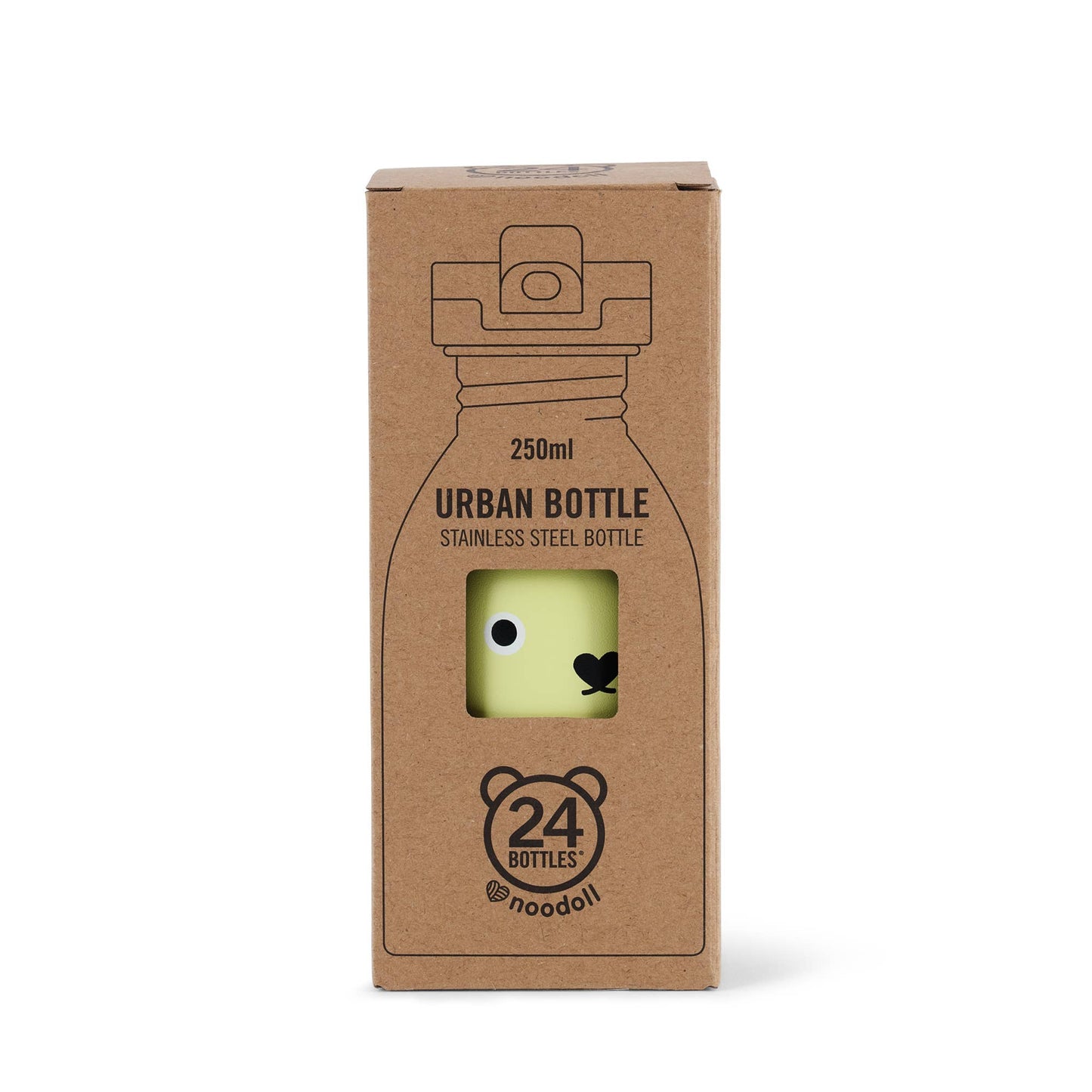 Noodoll/24 bottles drikkeflaske - Yellow mouse - Lev Logisk