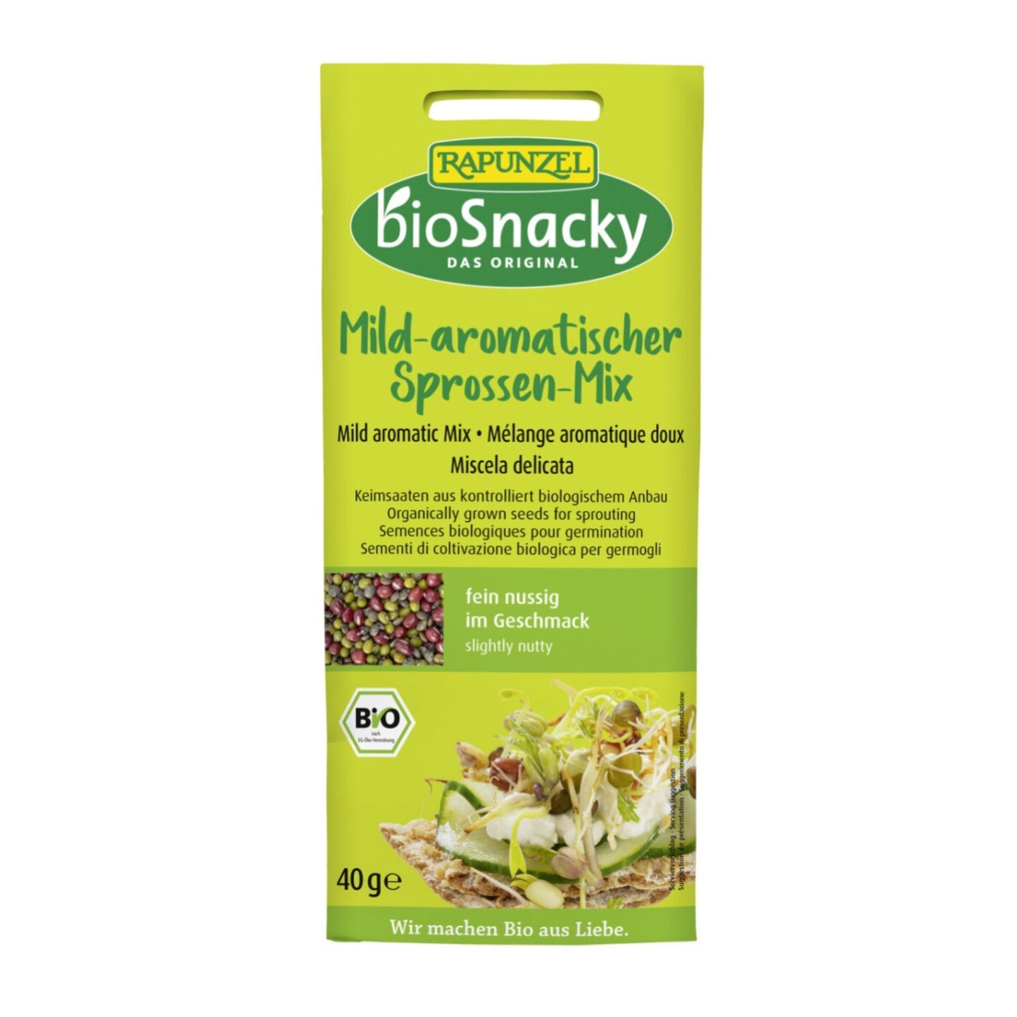 Økologiske spirefrø - aromatisk mix 40 gram - Lev Logisk