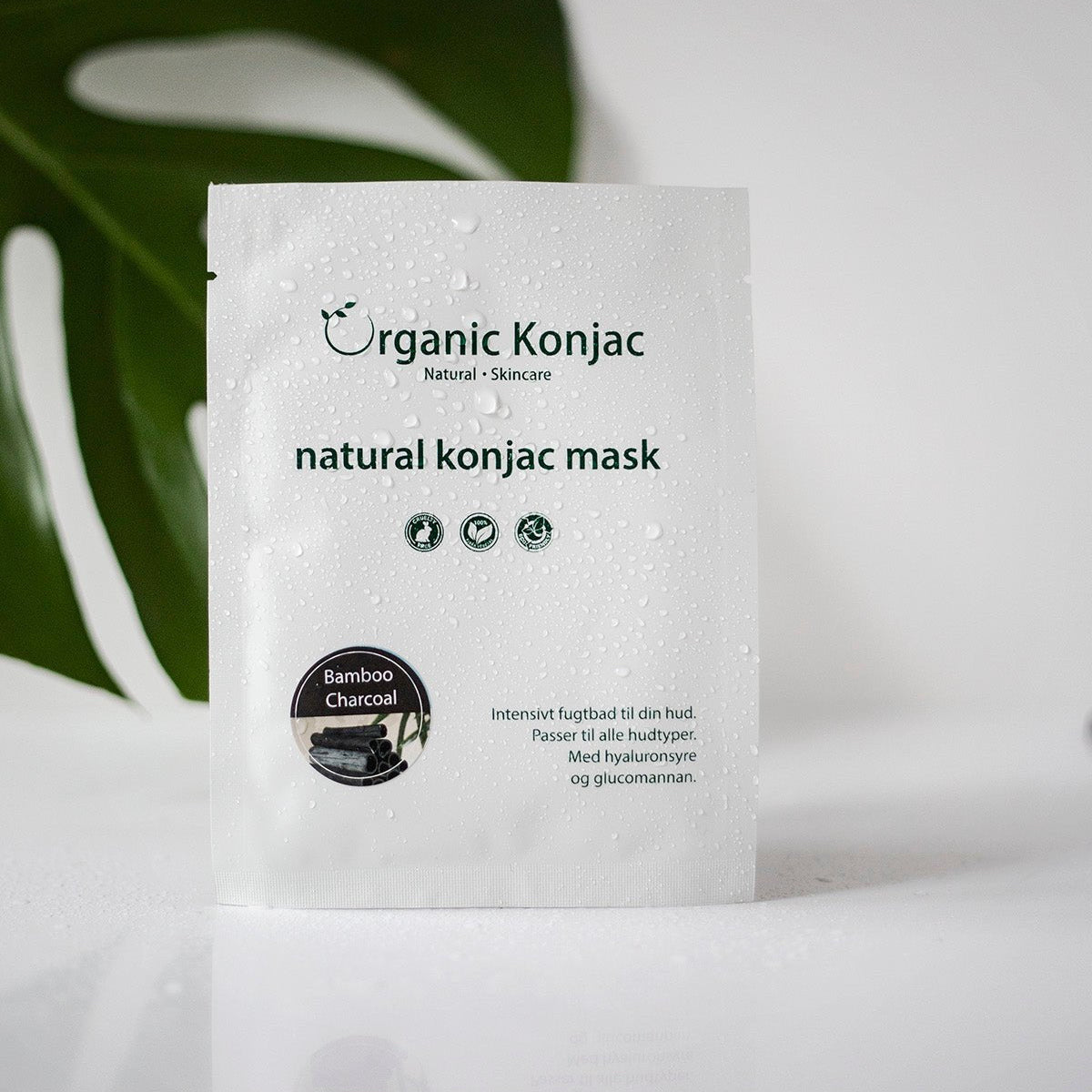 Organic Konjac Maske – Bambus kull fra Lev Logisk
