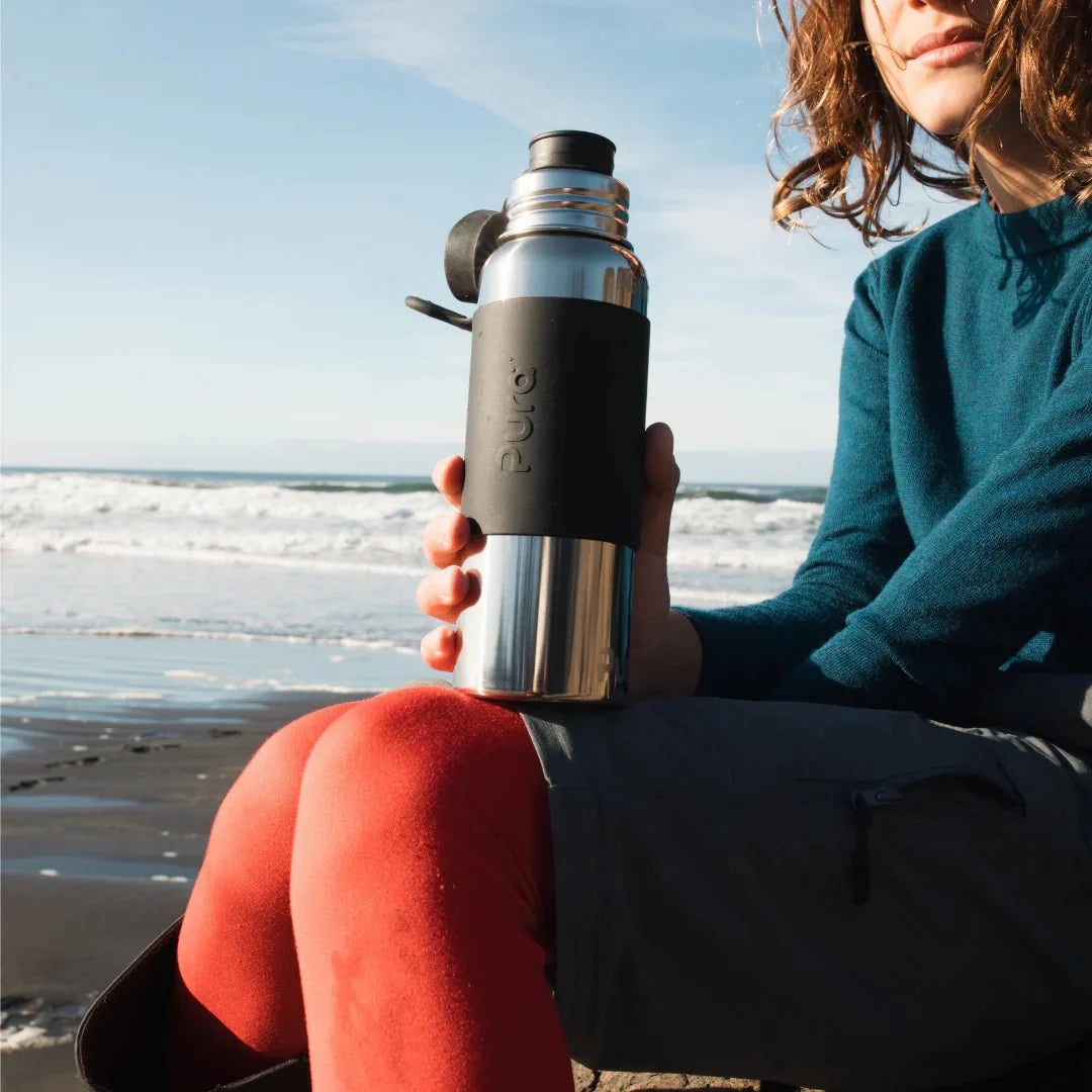 Pura ISOLERT sportsflaske 650 ml - Black - Lev Logisk