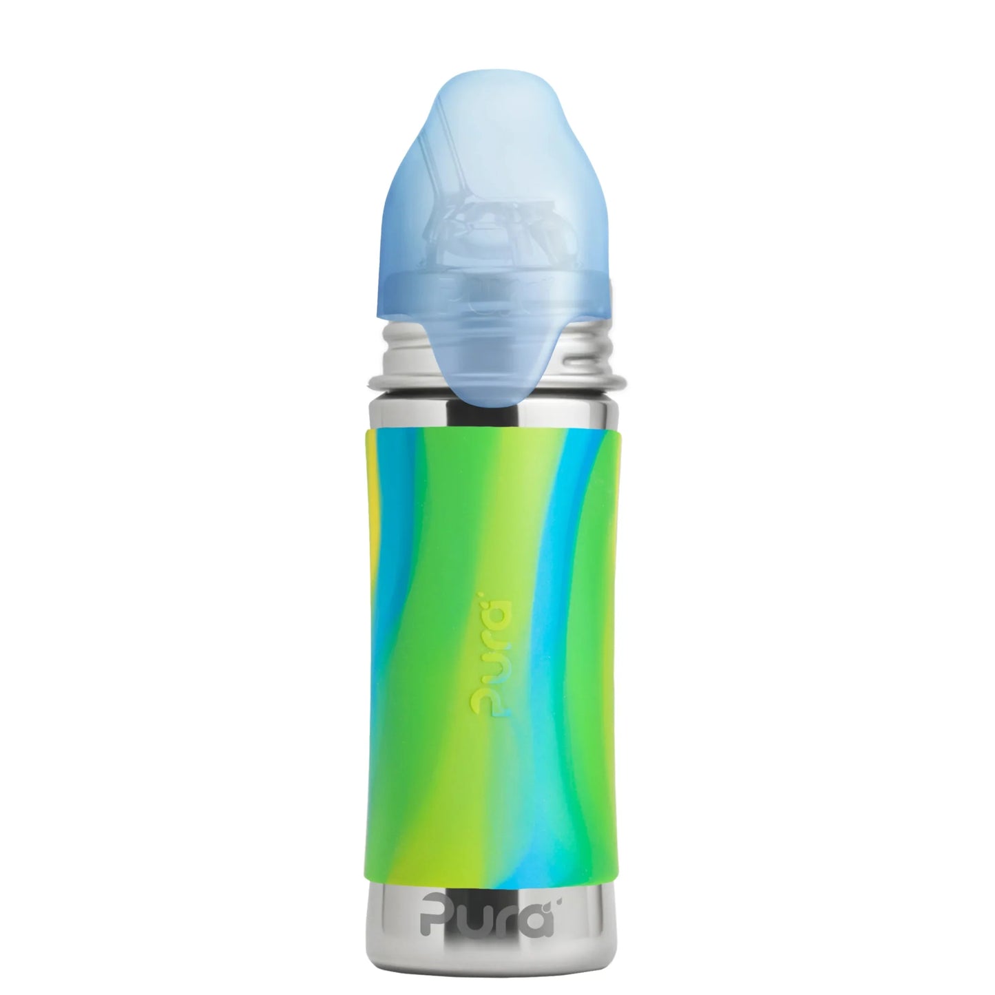 Pura KIDDO sugerørflaske 325 ml - Aqua swirl - Lev Logisk