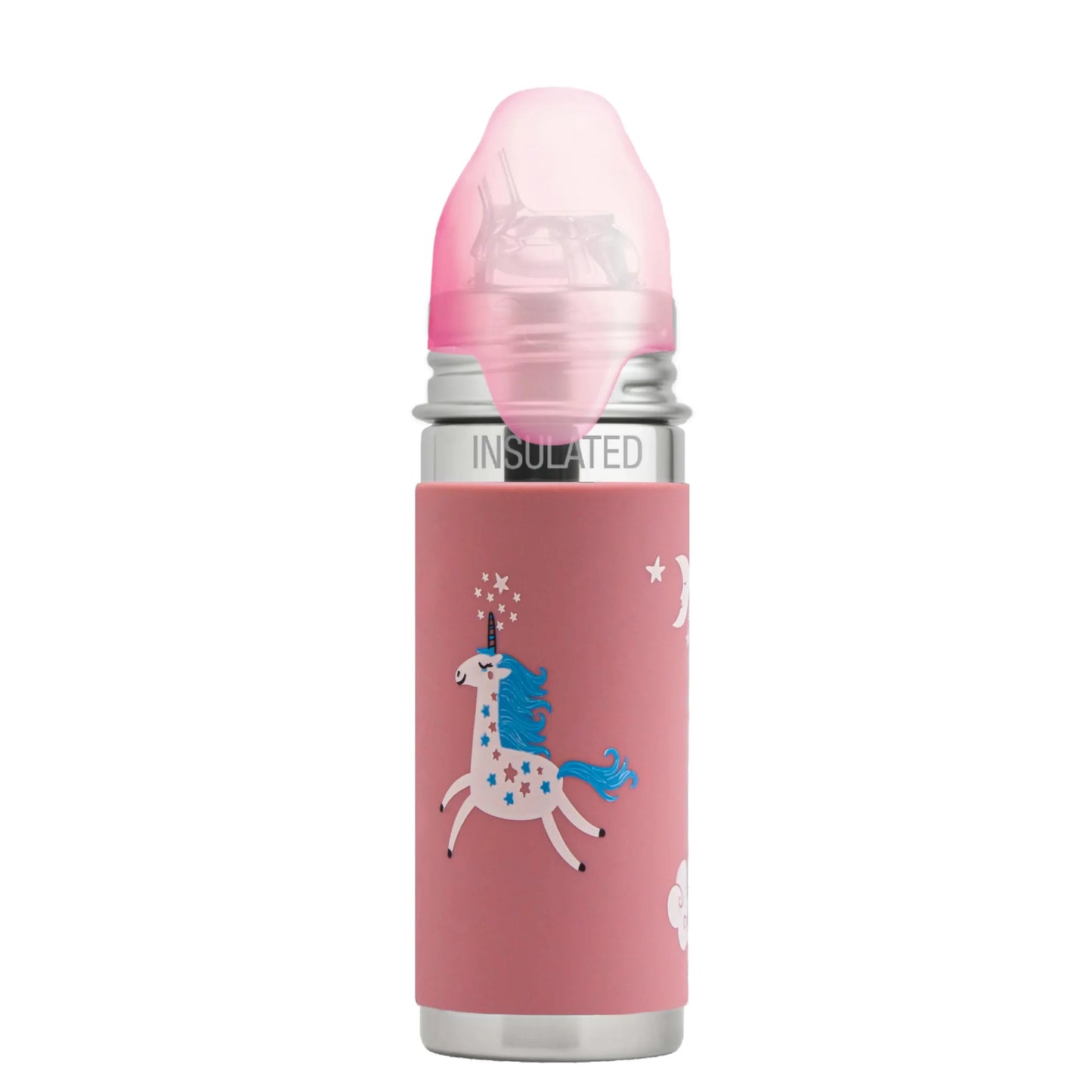 Pura Kiki ISOLERT KIDDO sugerørflaske 260 ml - Unicorn - Lev Logisk