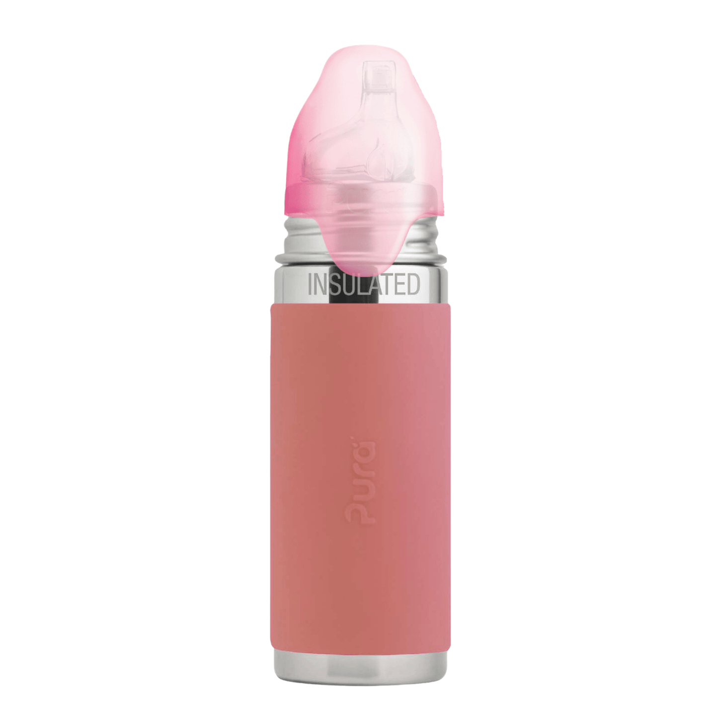 Pura Kiki ISOLERT sippyflaske 260 ml - Rose - fra Lev Logisk
