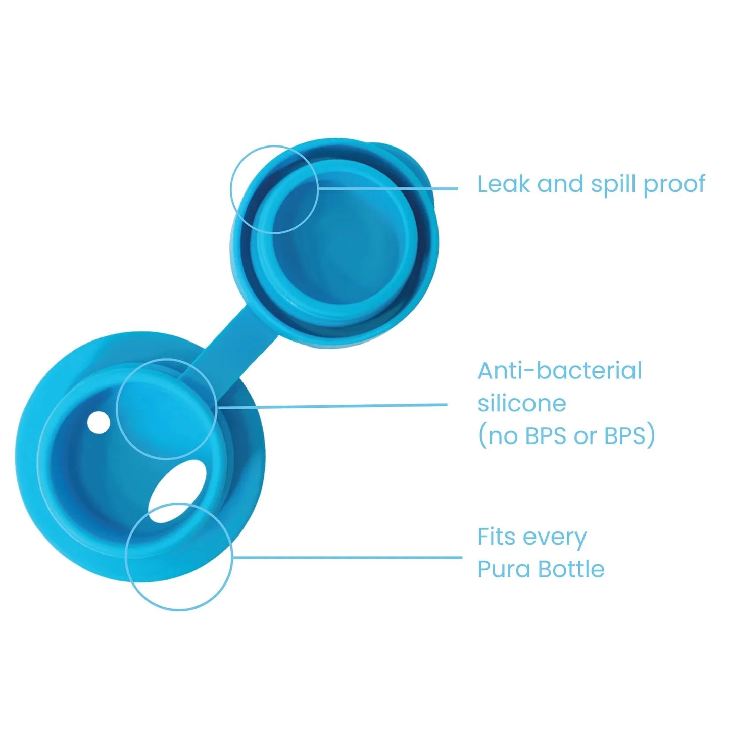 Pura Kiki sportsflaske 325 ml - Moss - Lev Logisk