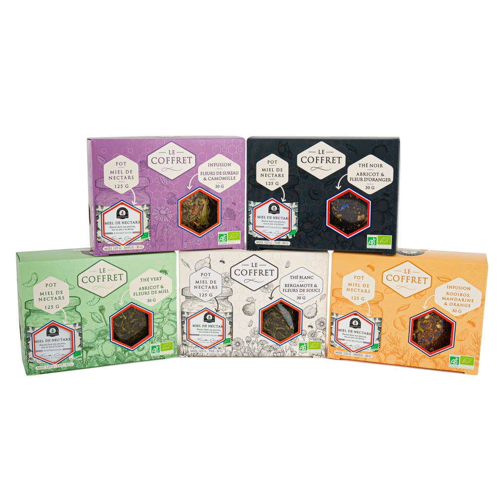 Sett med honning og Rooibos te m/ mandarin - Lev Logisk