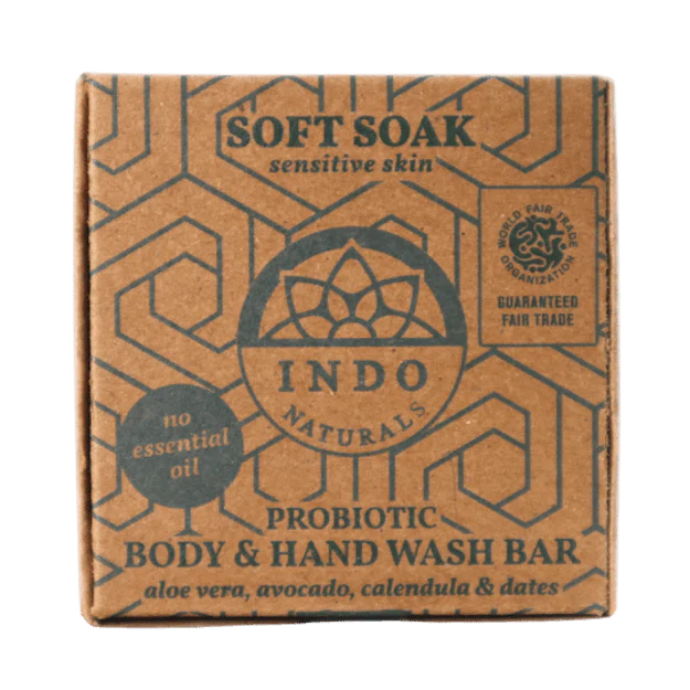Soft soak Hånd & Kroppsvask - probiotisk såpestykke - Lev Logisk