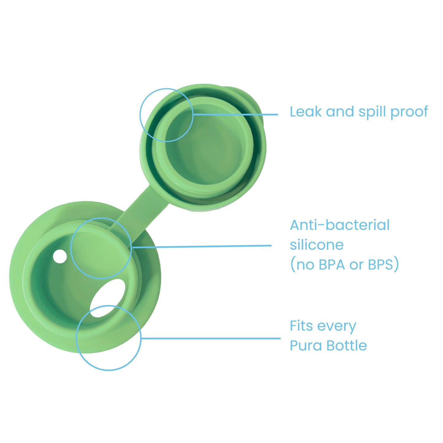 Pura sportsflaske 550 ml -Moss-