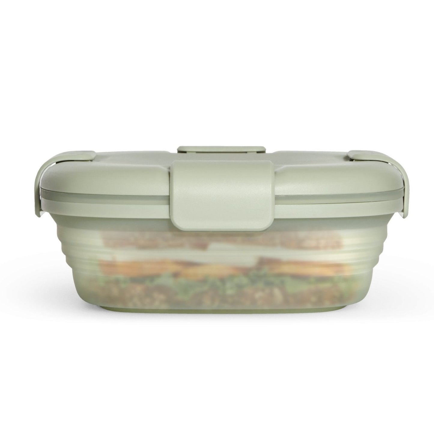 Stojo sammenleggbar matboks - Sage/Transparent 700ml fra Lev Logisk