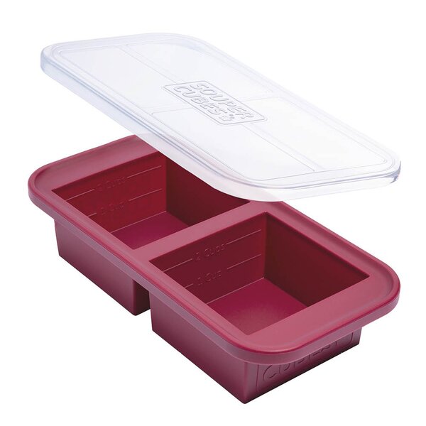 Souper cubes silikonform 2 x 500 ml Cranberry