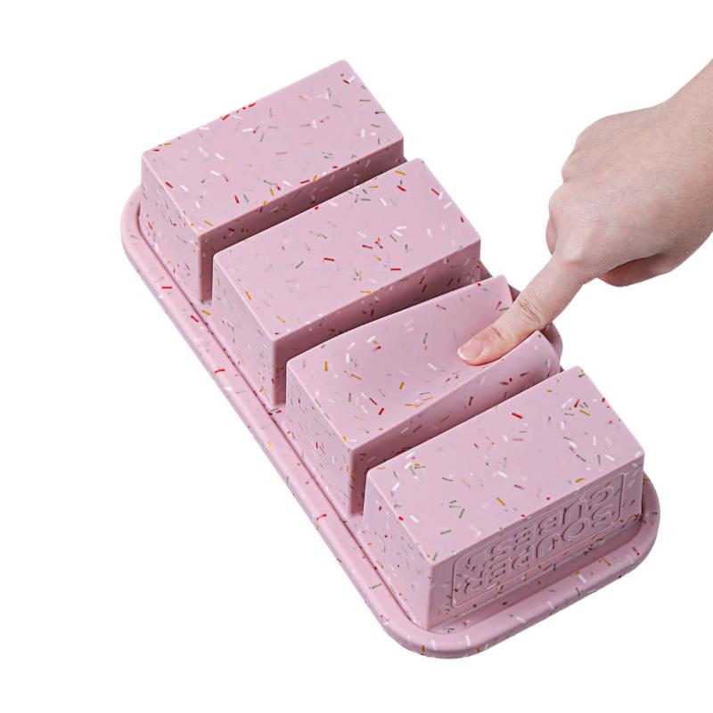 2-pk Souper cubes silikonform 4 x 250ml Sprinkle edition