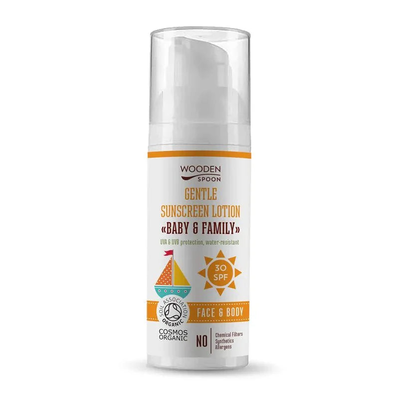 Wooden Spoon Solkrem SPF 30 Baby og Familie - velg størrelse - Lev Logisk