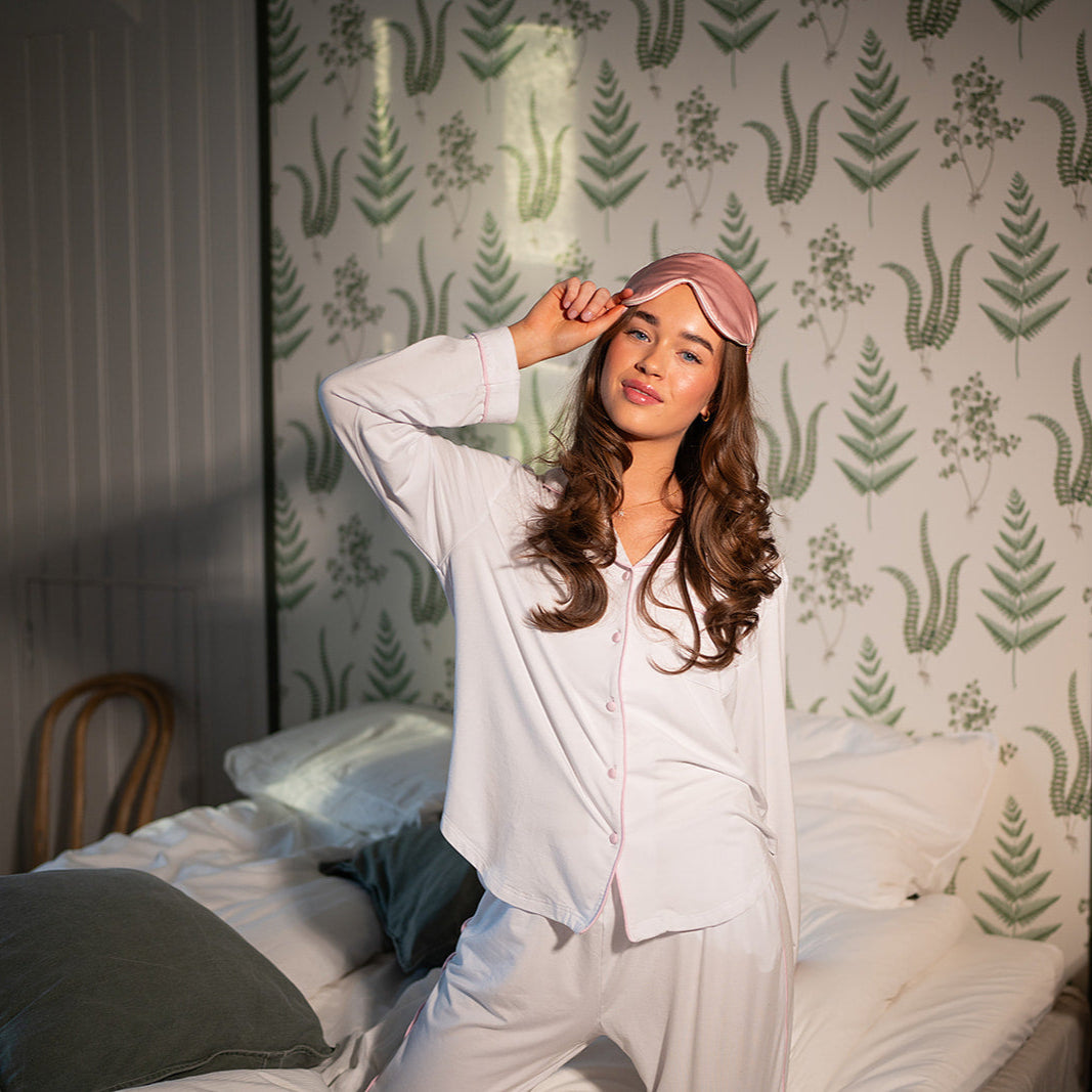 Mix 'n' Match: Hvit/Rosa overdel lang