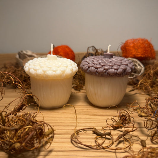 Acorn candle