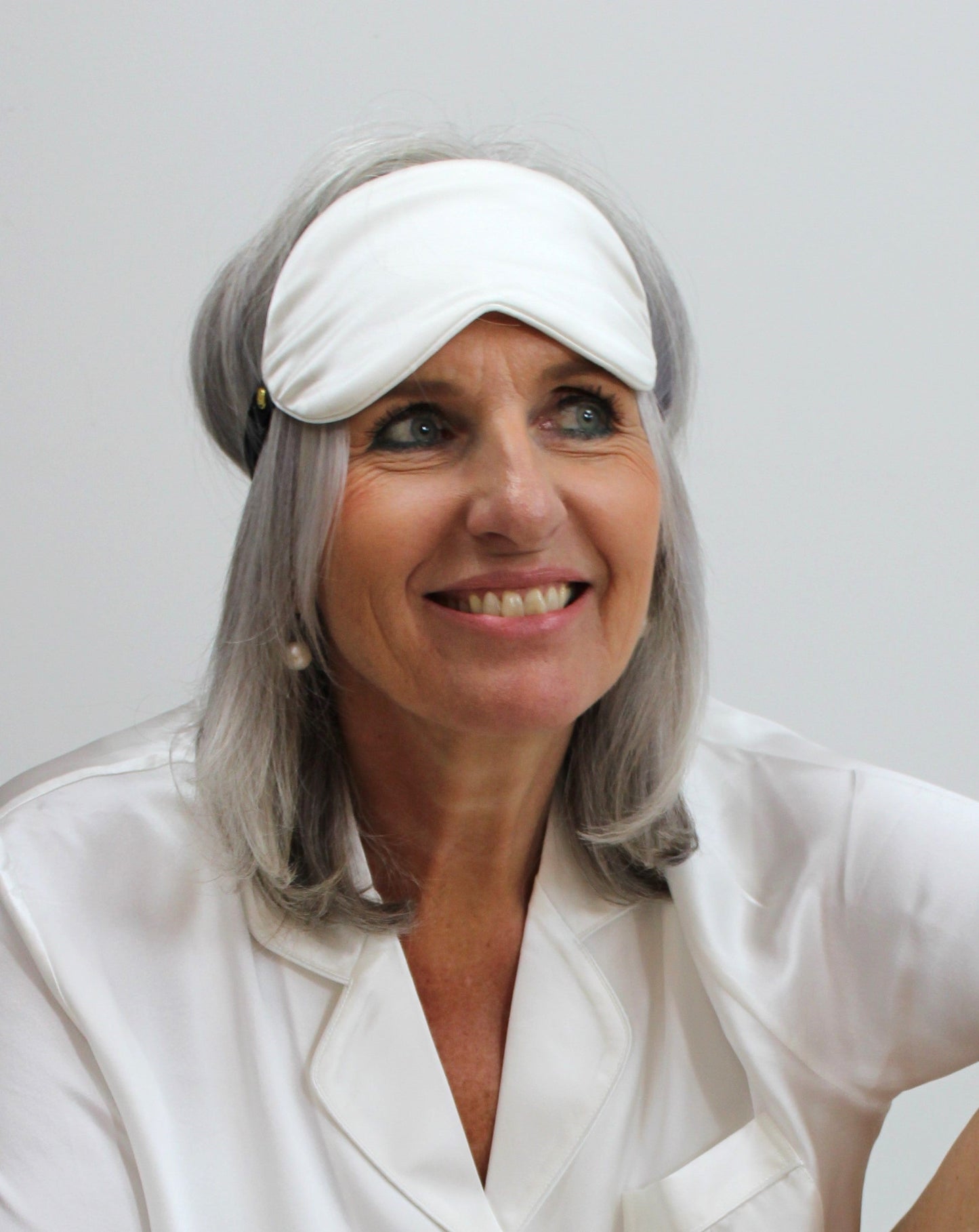 Hvit Sovemaske Silke