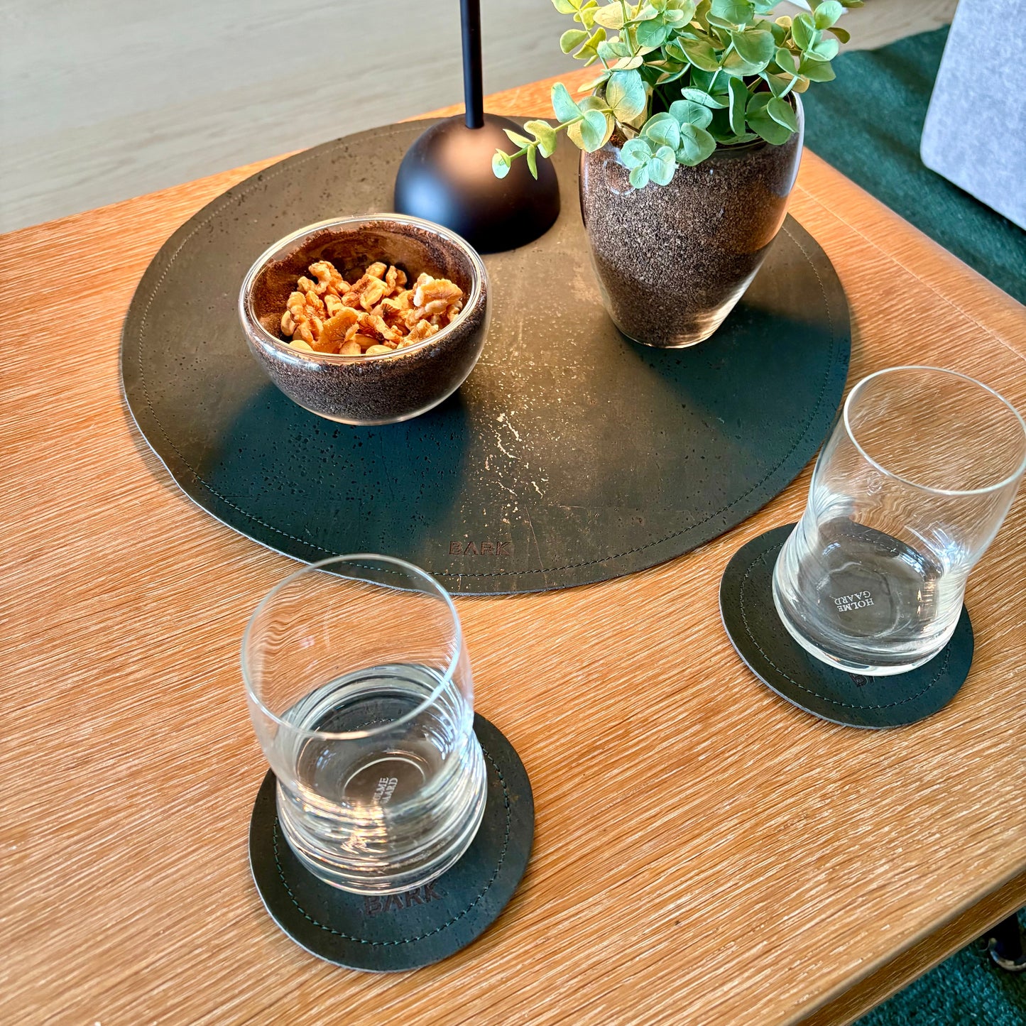 Tosidig glassunderlag 4-pack