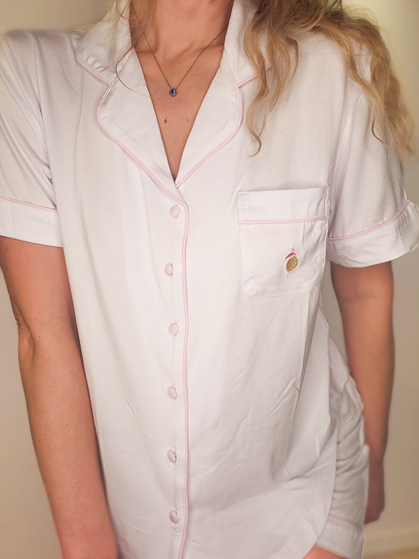 Mix 'n' Match: Hvit/Rosa overdel kort