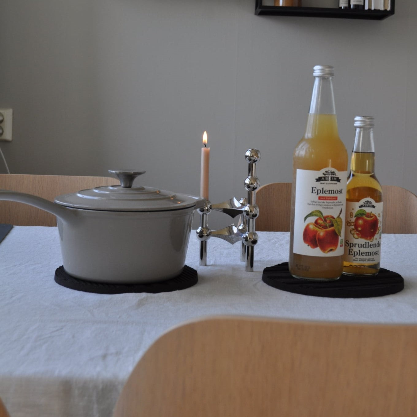 Gryteunderlag/pyntebrikke med mønster 2-pack