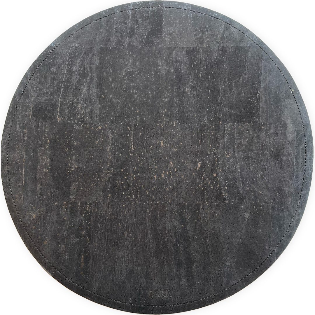 Tosidig spisebrikke/pyntebrikke av korkskinn (mengderabatt)