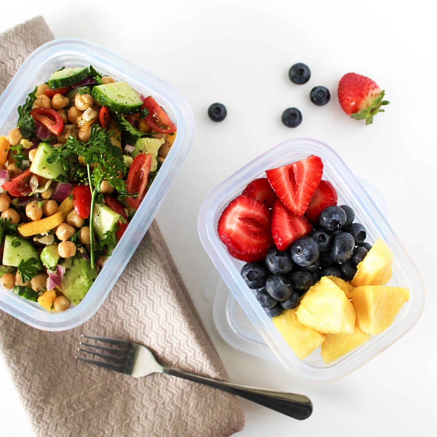 460ml sammenleggbar boks i silikon - Clear - Lev Logisk