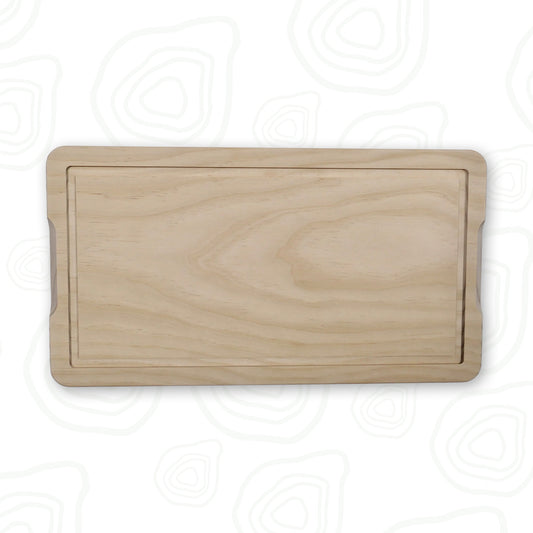 600b - Skjærefjøl Chef - 450x245x30mm m/blodrand - The organic way