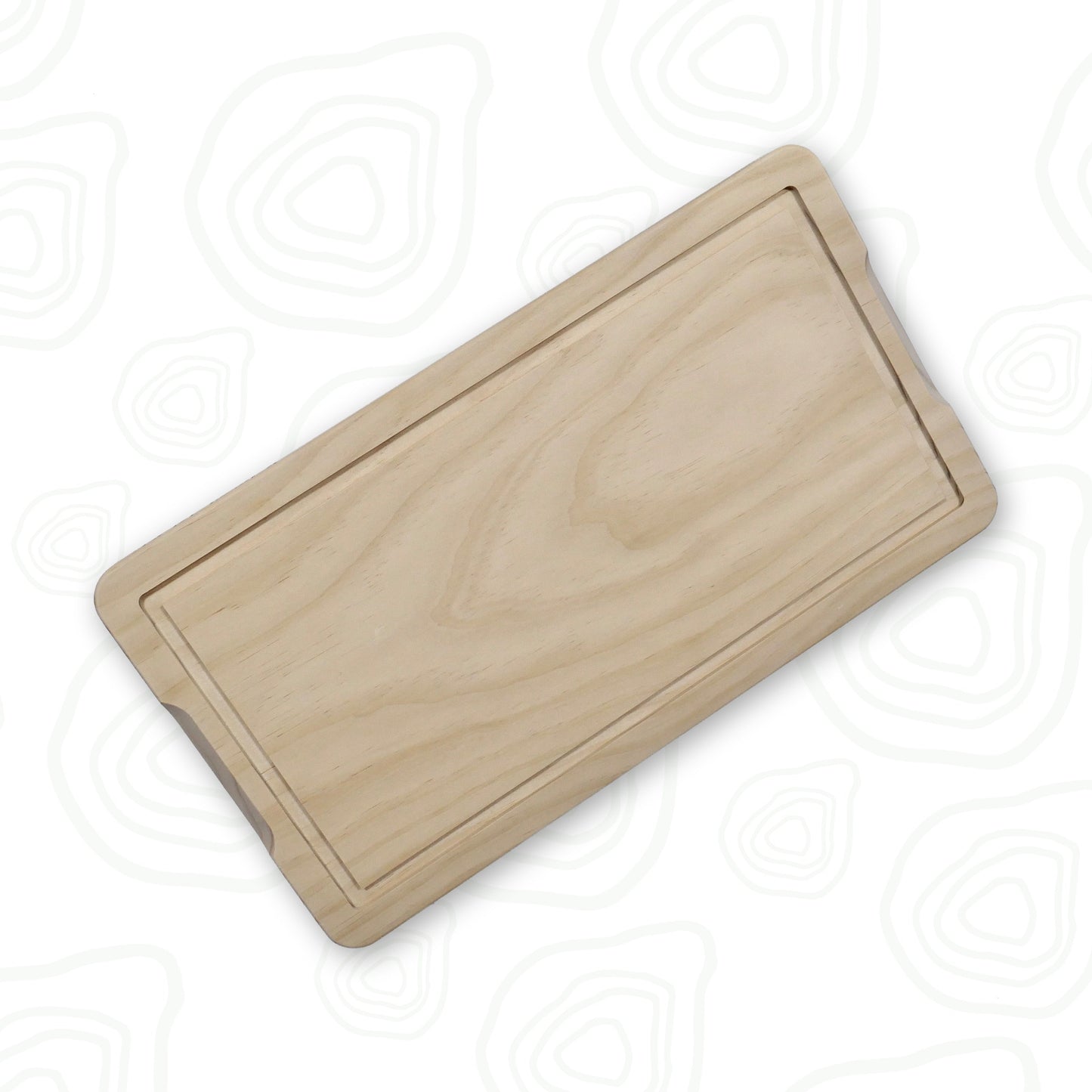 600b - Skjærefjøl Chef - 450x245x30mm m/blodrand - The organic way