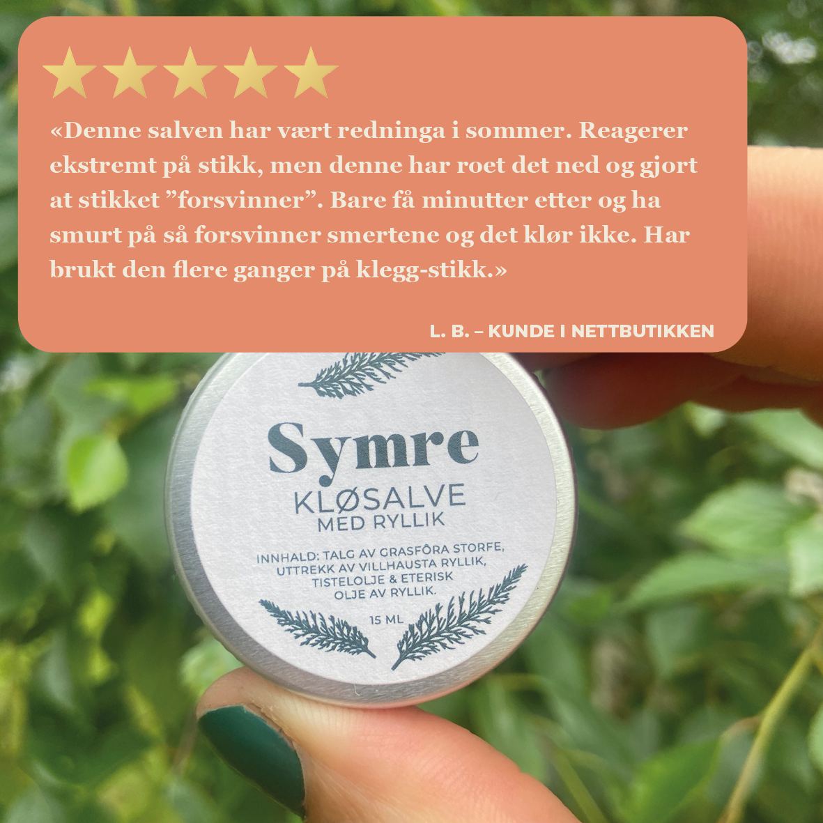 Kløsalve – til insektsstikk, eksem, underlivsplager, solbrent hud