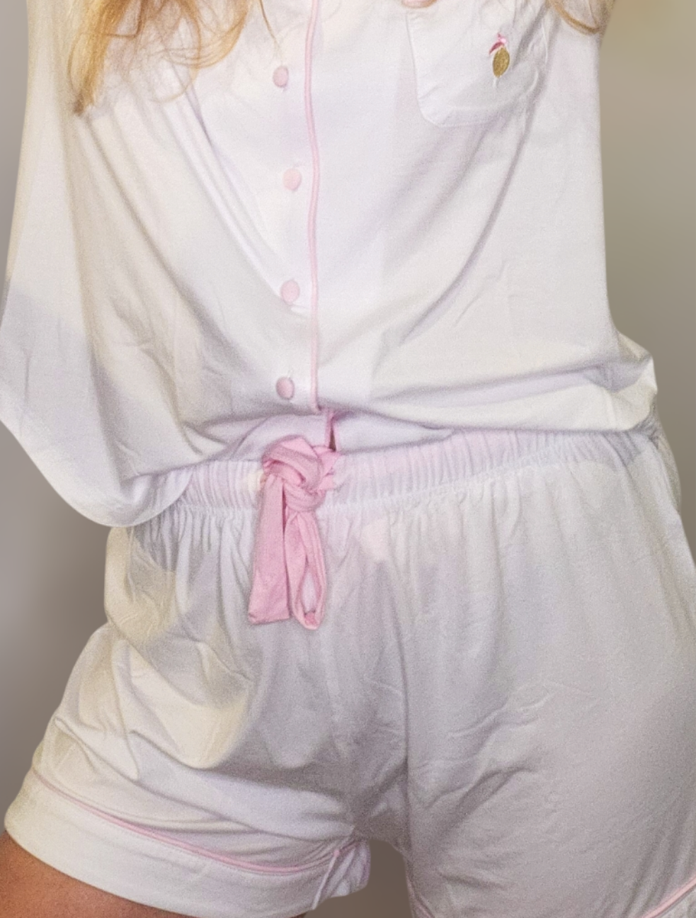 Mix 'n' Match: Hvit/Rosa shorts