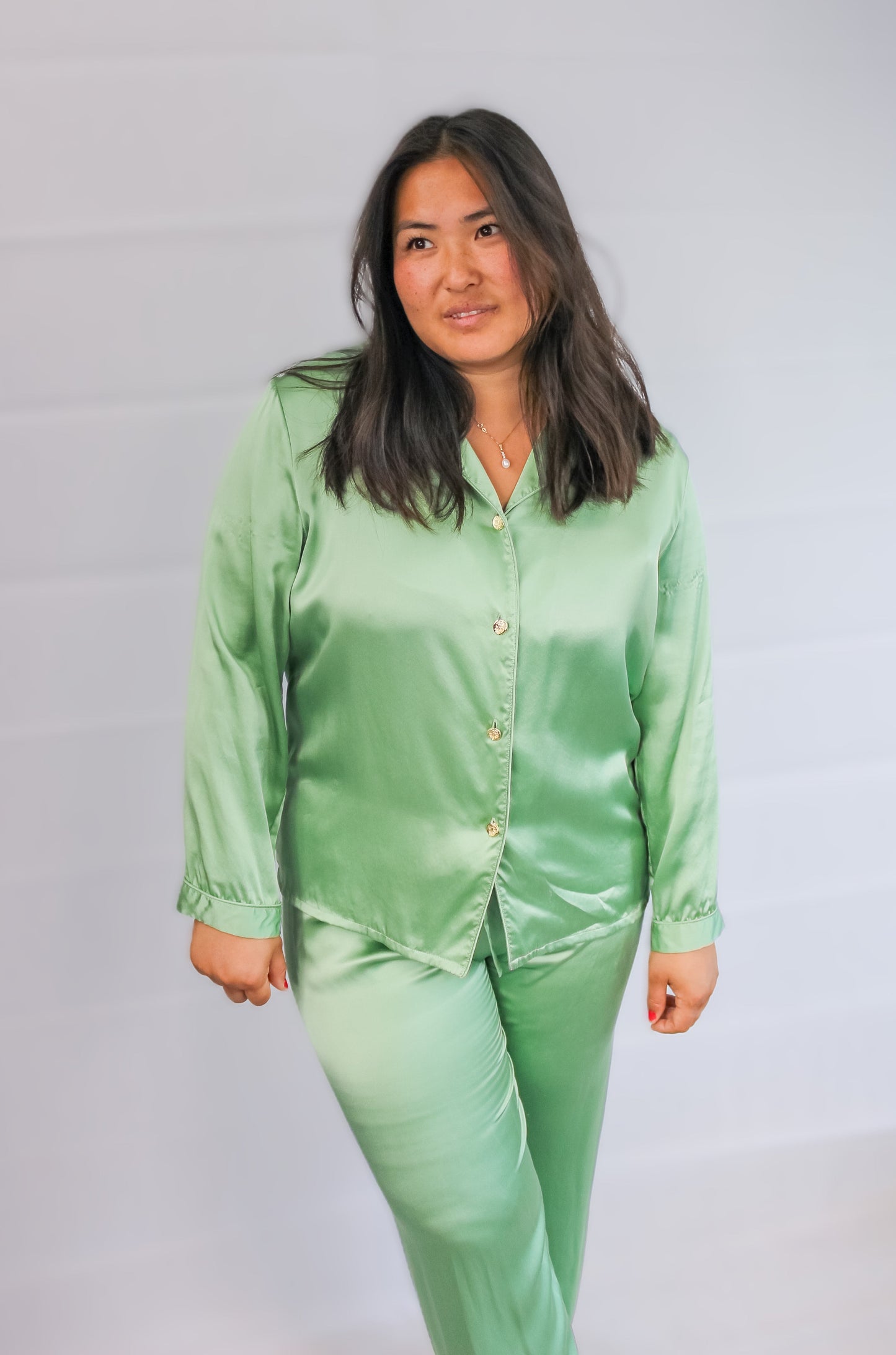 Grønn Pysjamas Silke - Limited edition