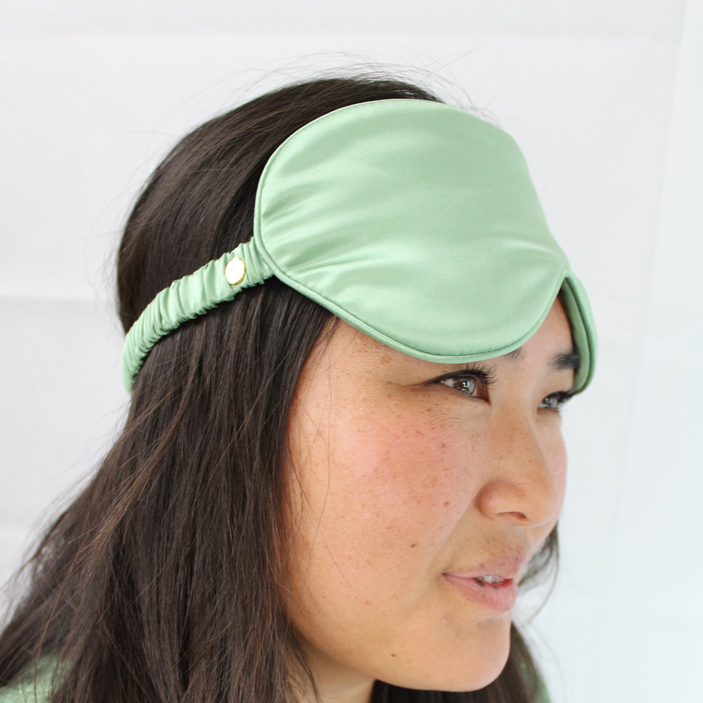 Grønn Sovemaske Silke