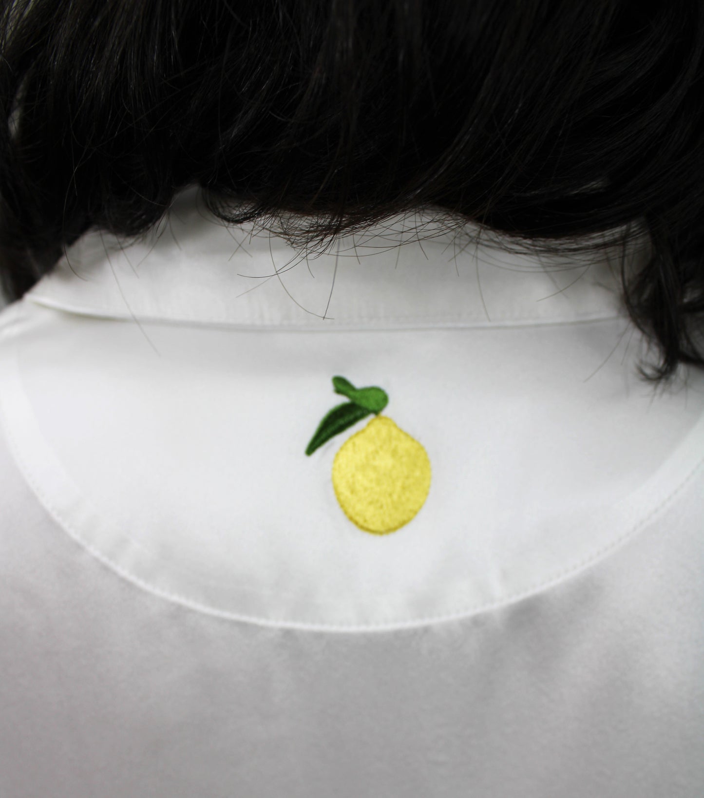 Hvit Silke Pysjamas Lang