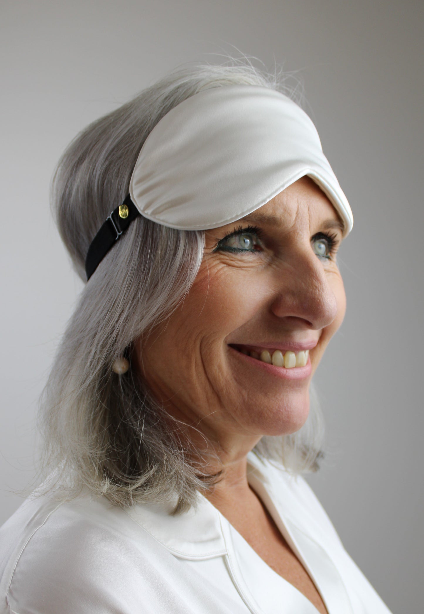 Hvit Sovemaske Silke