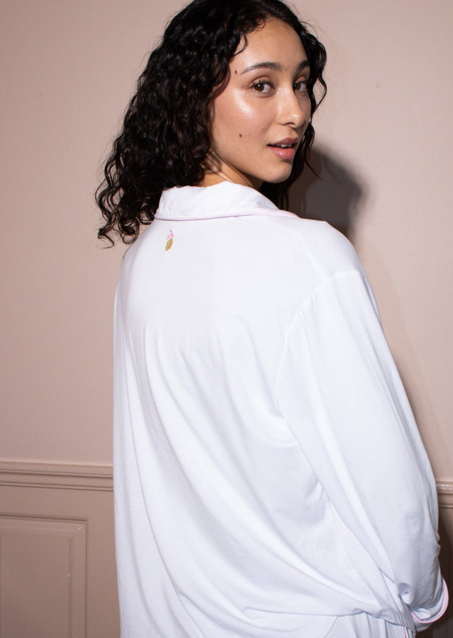 Mix 'n' Match: Hvit/Rosa overdel lang